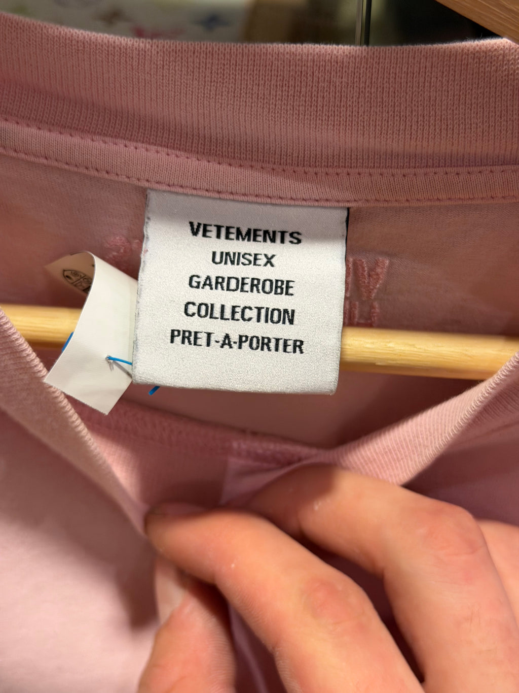 Vetements Size Logo Tee - Pink