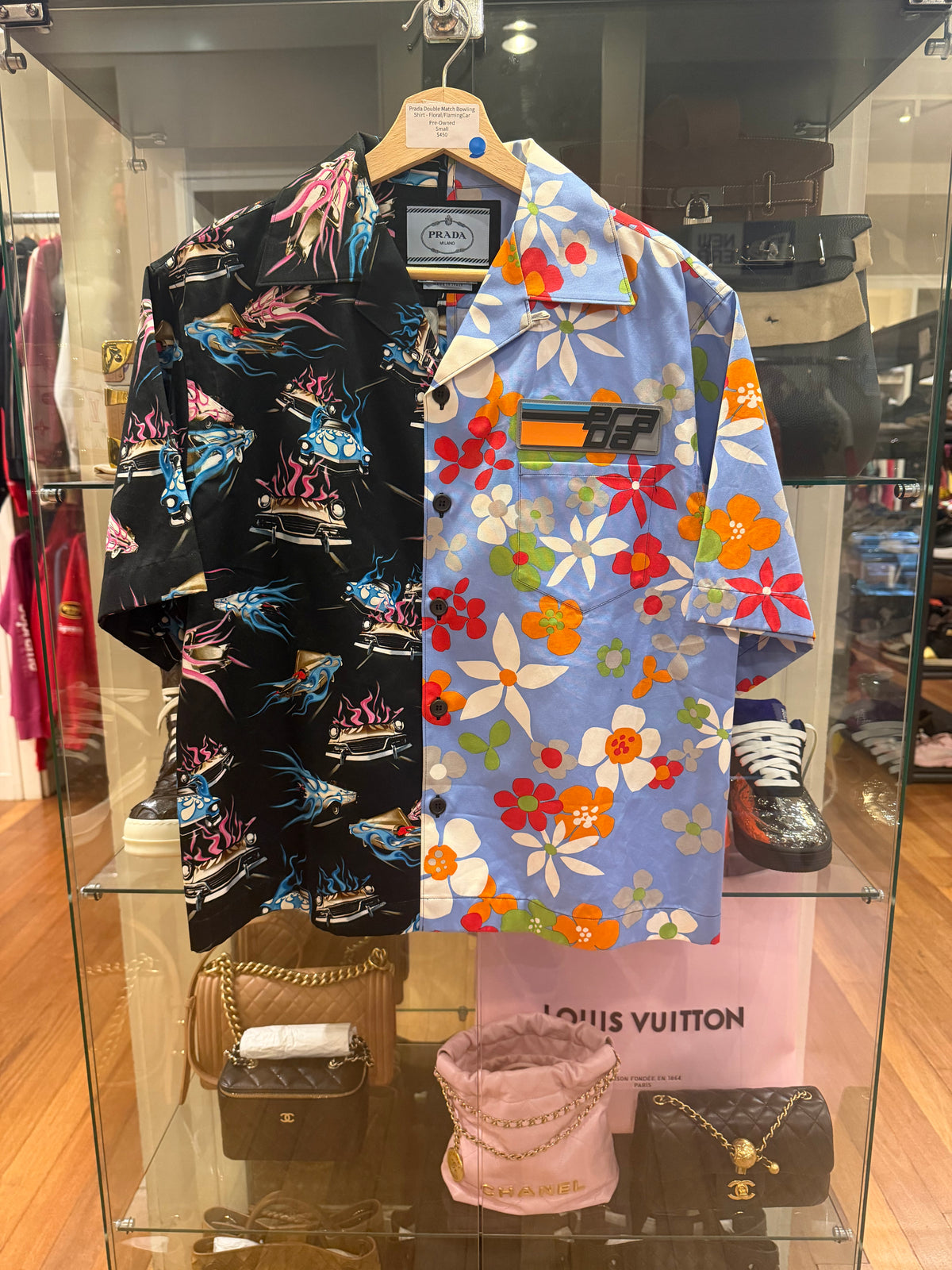 Prada Double Match Bowling
Shirt - Floral/FlamingCar