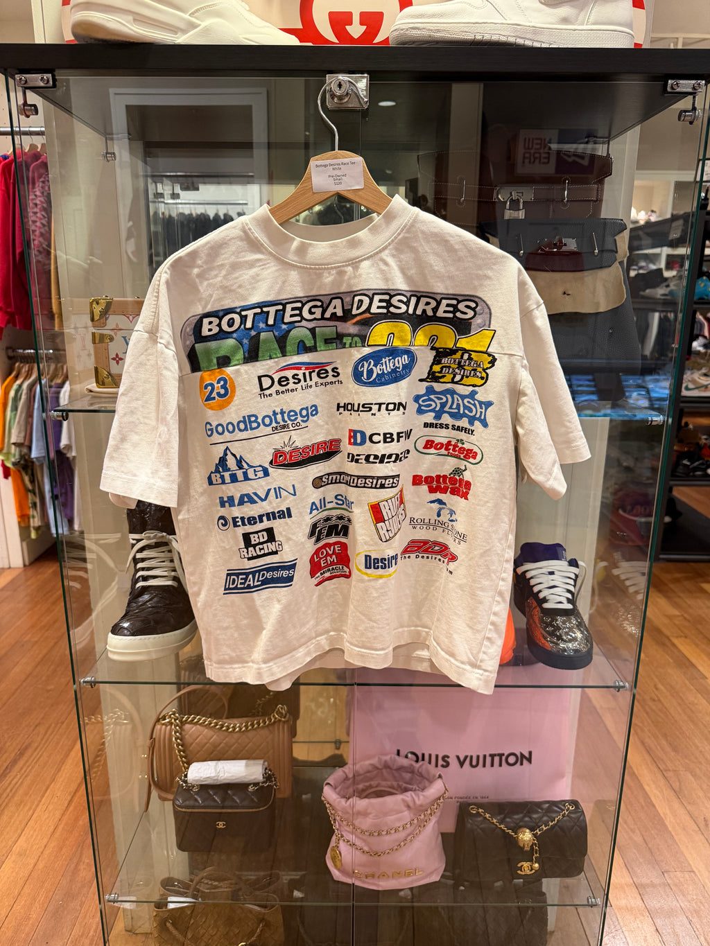 Bottega Desires Race Tee -
White