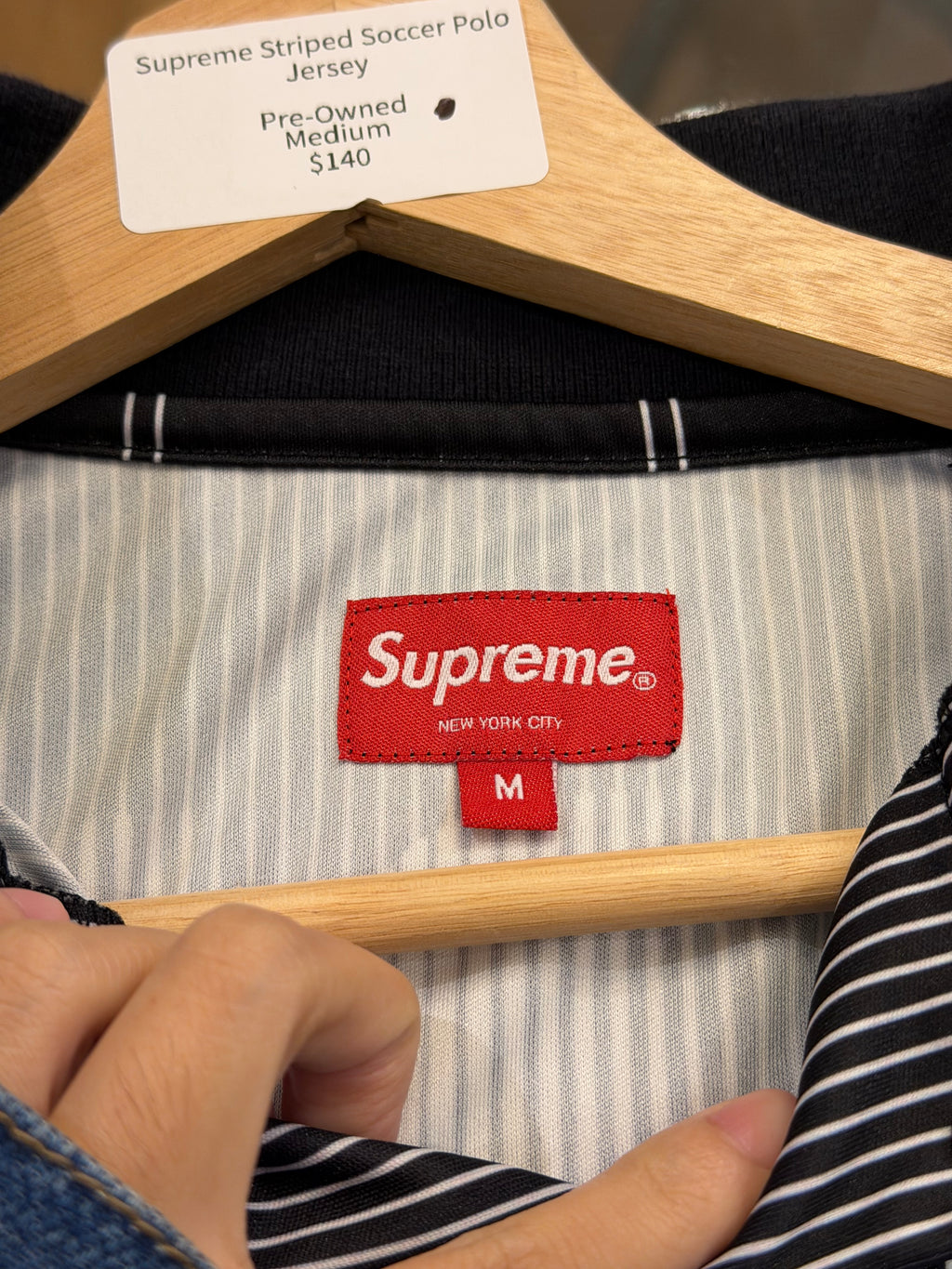 Supreme Striped Soccer Polo
Jersey