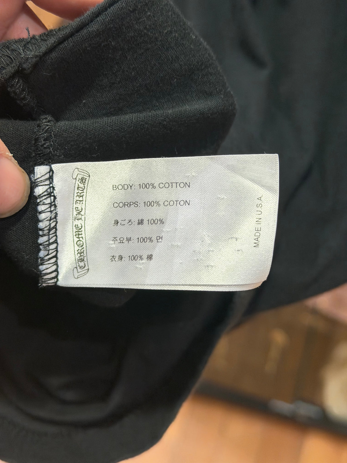 Chrome Hearts Fuck You Scroli-
Black