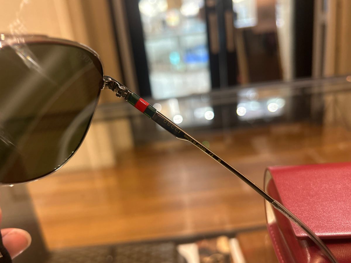 Gucci Aviator Grey Tinted Sunglasses
