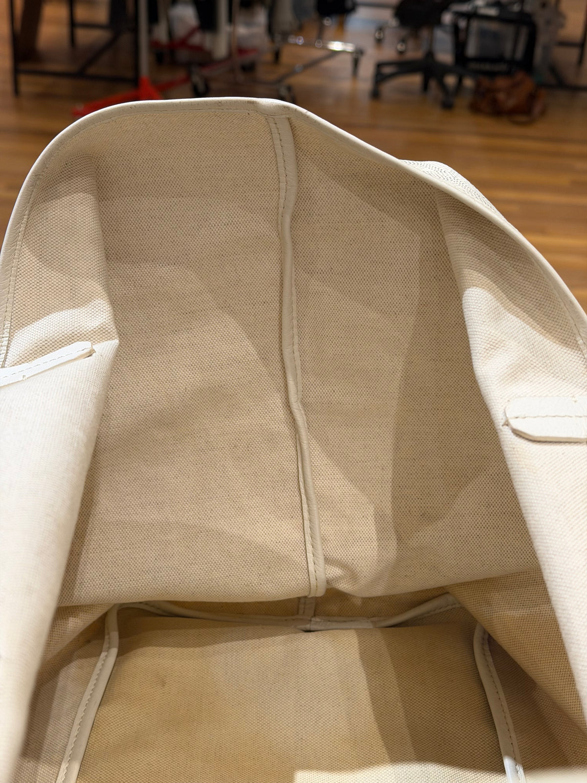 Goyard Saint Louis PM Tote Bag White