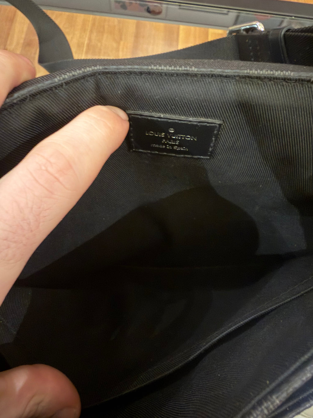 Louis Vuitton Damier Leather Messenger Bag