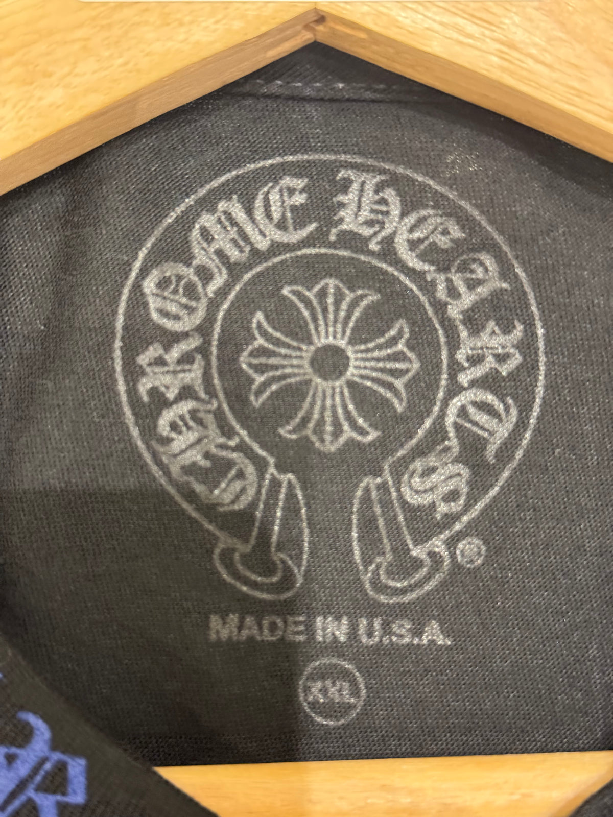Chrome Hearts Neck Logo Pocket Tee - Black/Blue