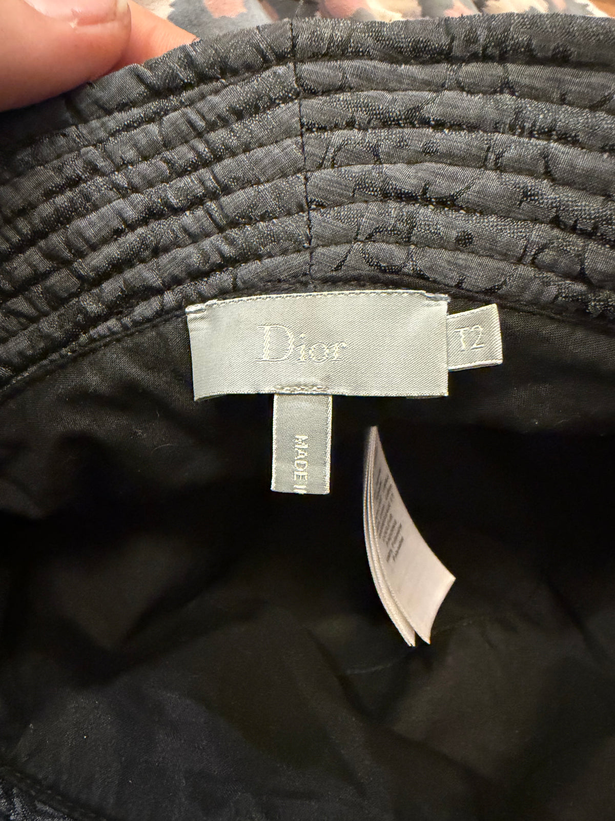 Dior Monogram Bucket Hat - Black