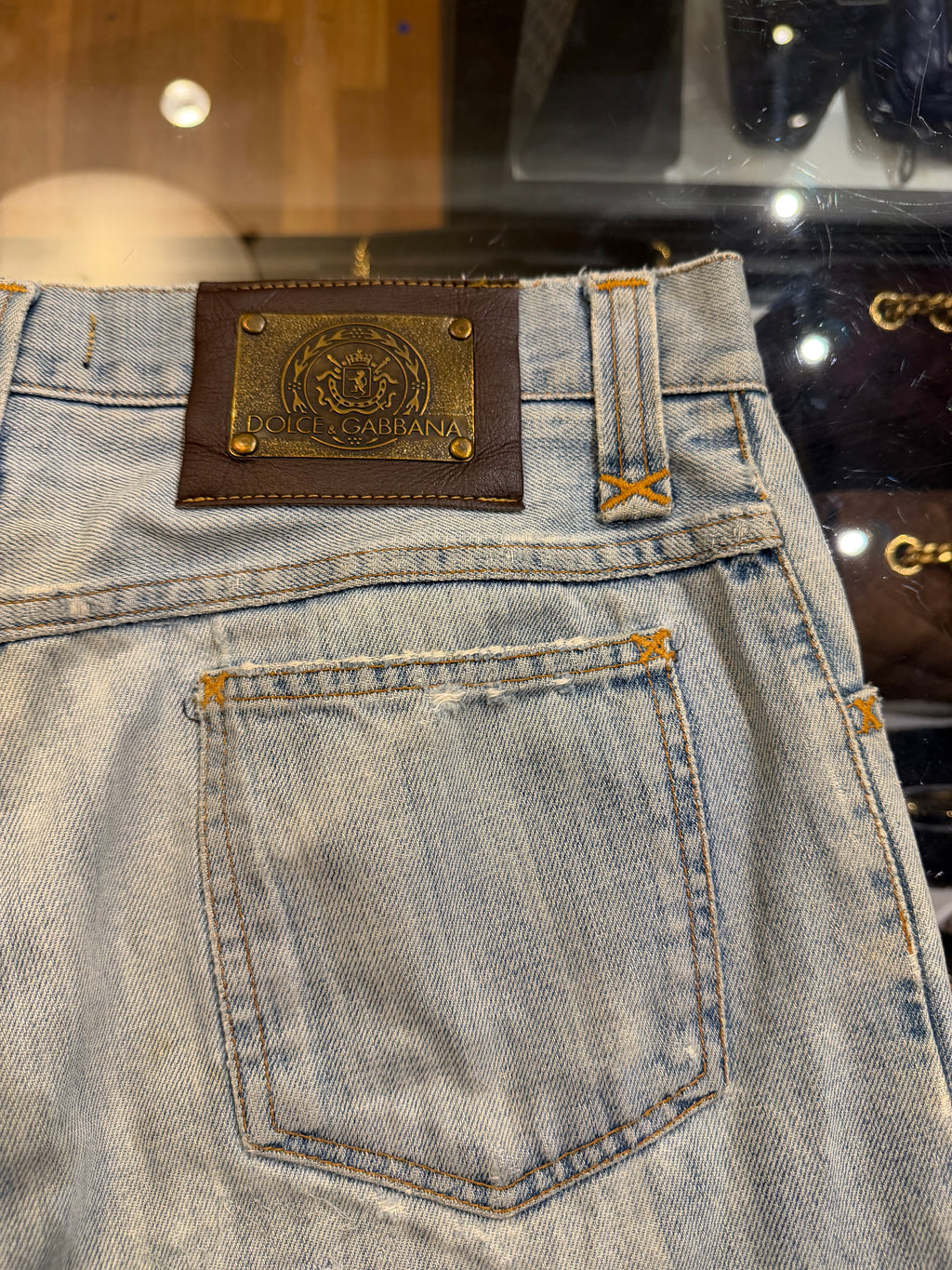 Dolce & Gabbana Vintage Distressed Denim Jeans - Blue