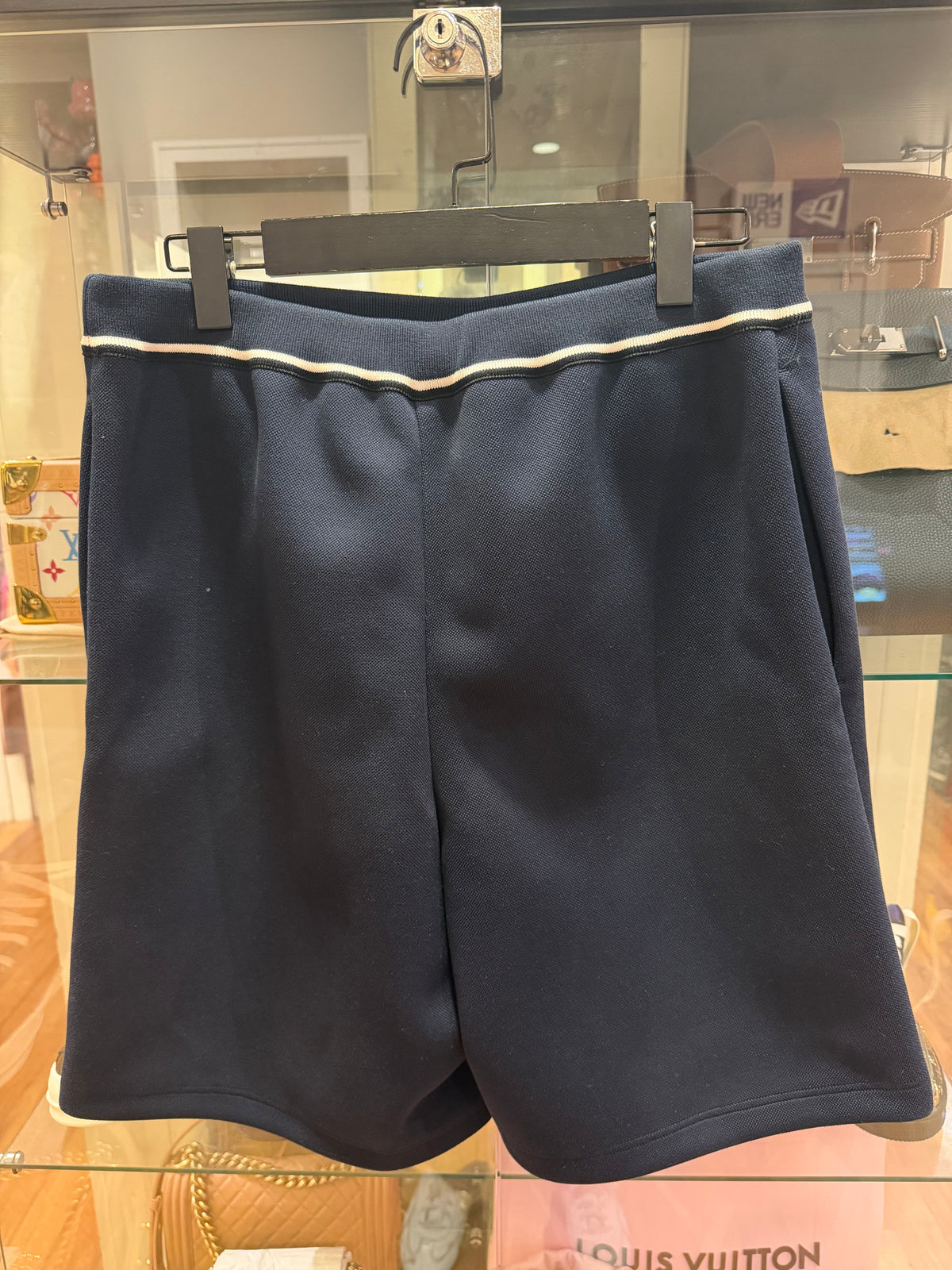 Miu Miu Logo Embroidered Technical Jersey Shorts