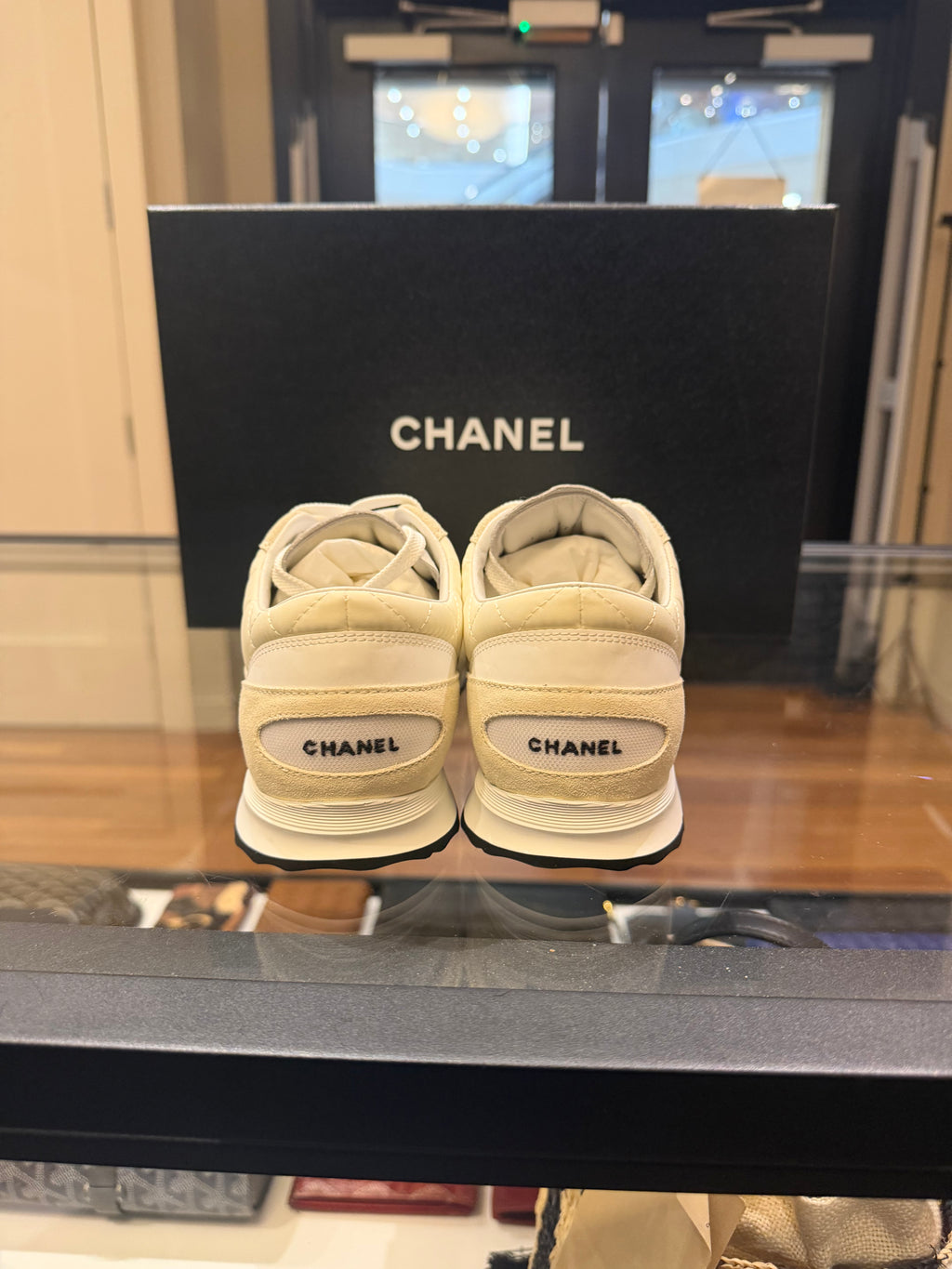 Chanel Interlocking CC Logo Athletic Sneaker - Beige  WMNS
