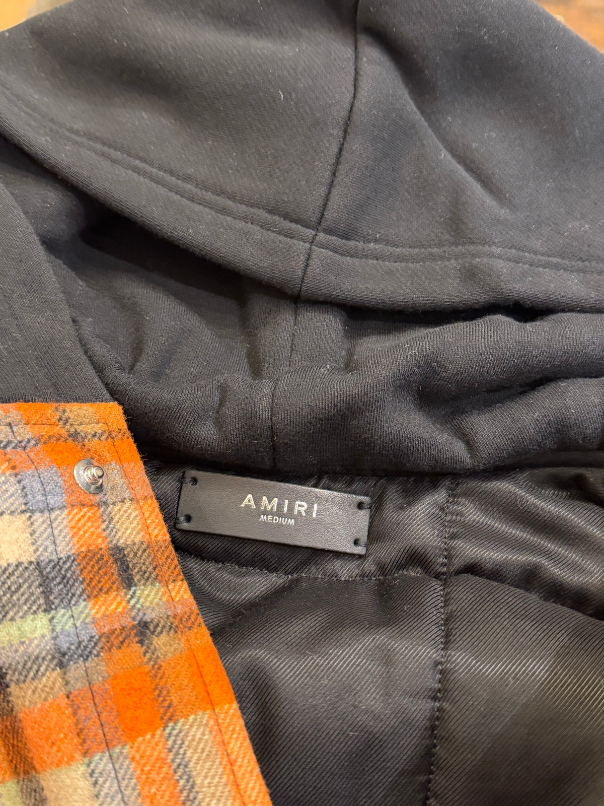 Amiri Wool Plaid Print
Overcoat - Orange / Black