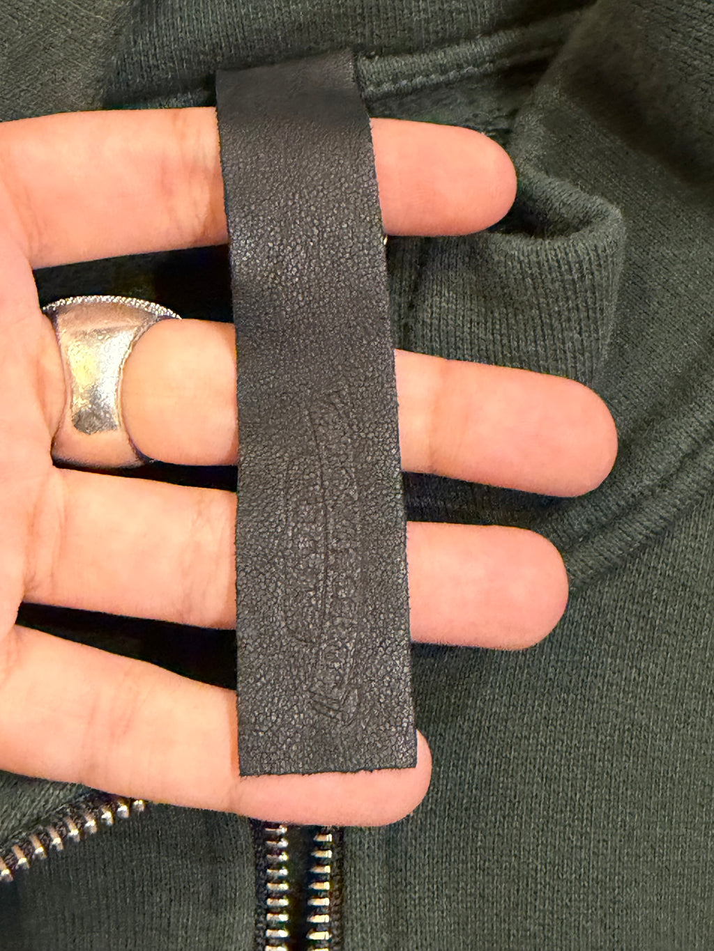 Chrome Hearts Script
Embroidered Q-Zip - Forest
Green