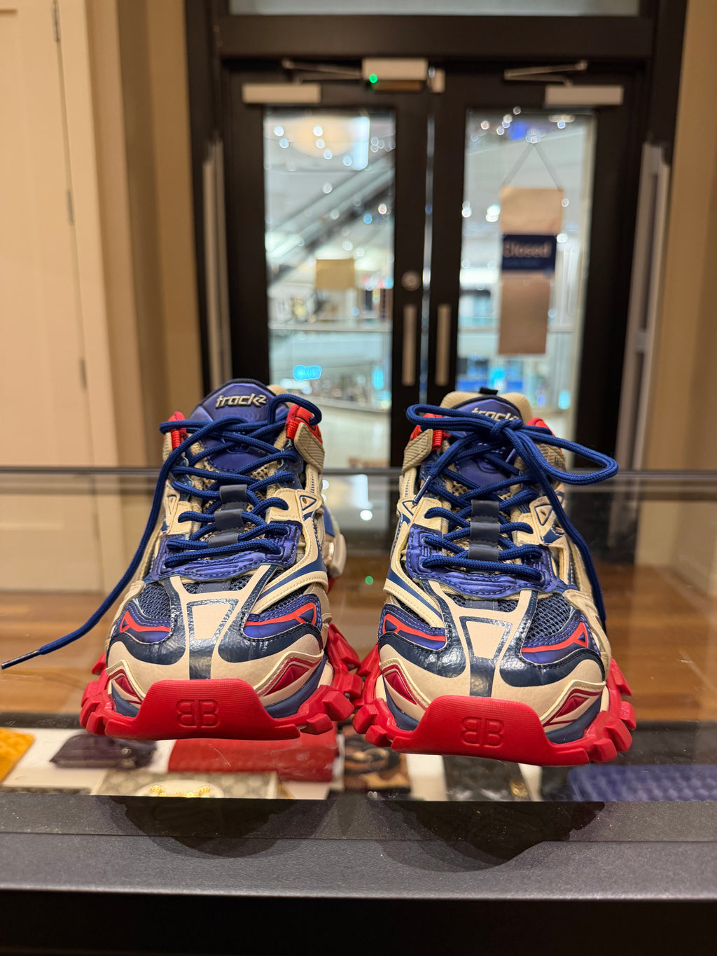 Balenciaga Track 2 Sneakers - Red/White & Blue