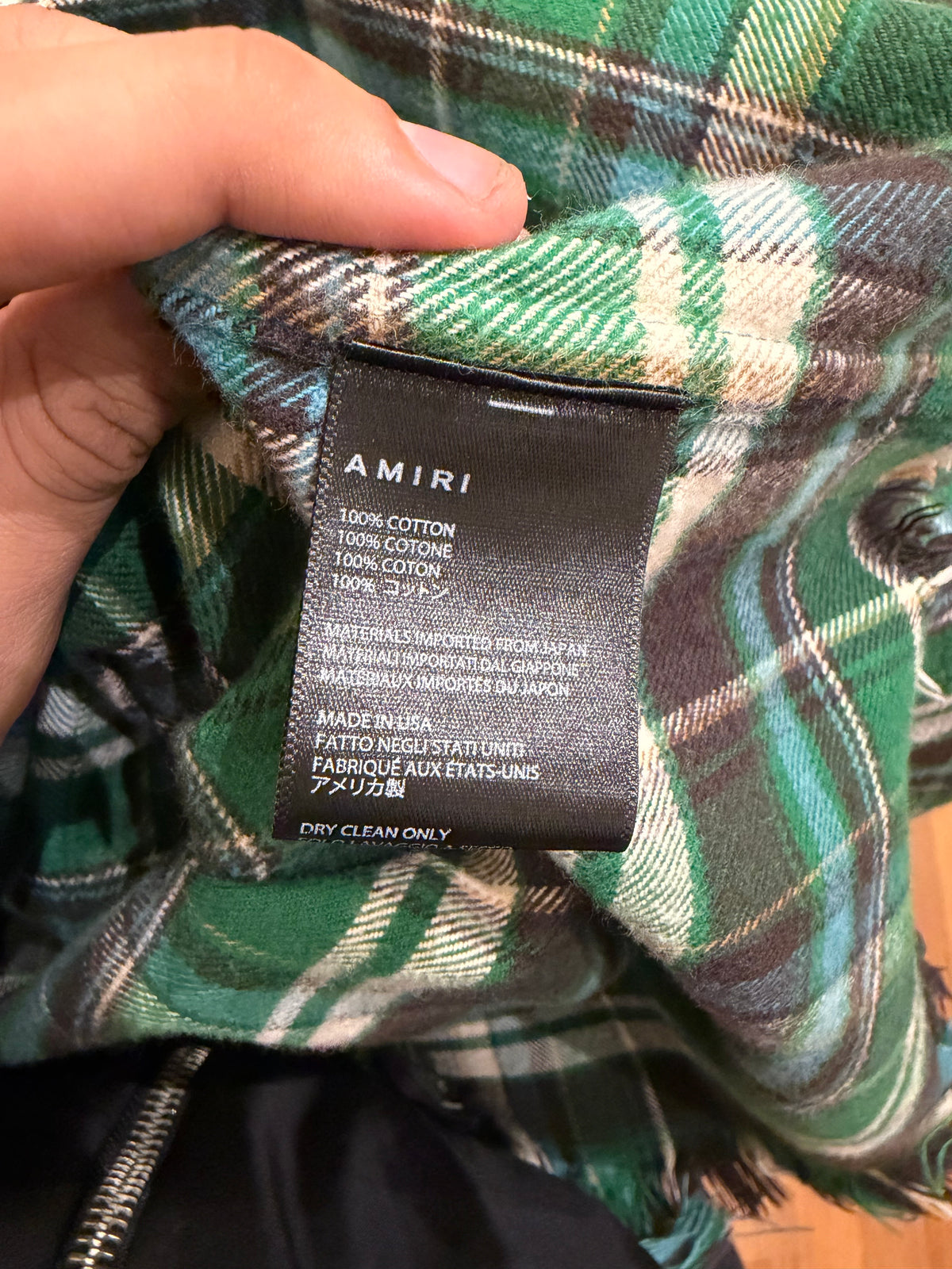 Amiri x The Great City
Workshop Distressed Flannel
- Green