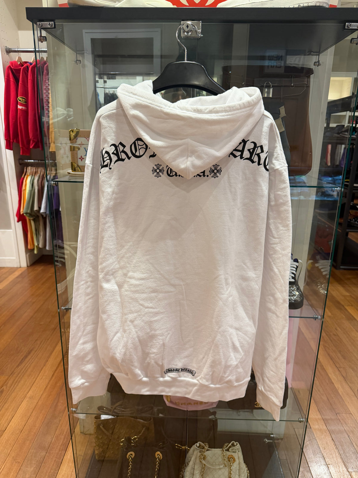 Chrome Hearts T-Bar Zip Up - White