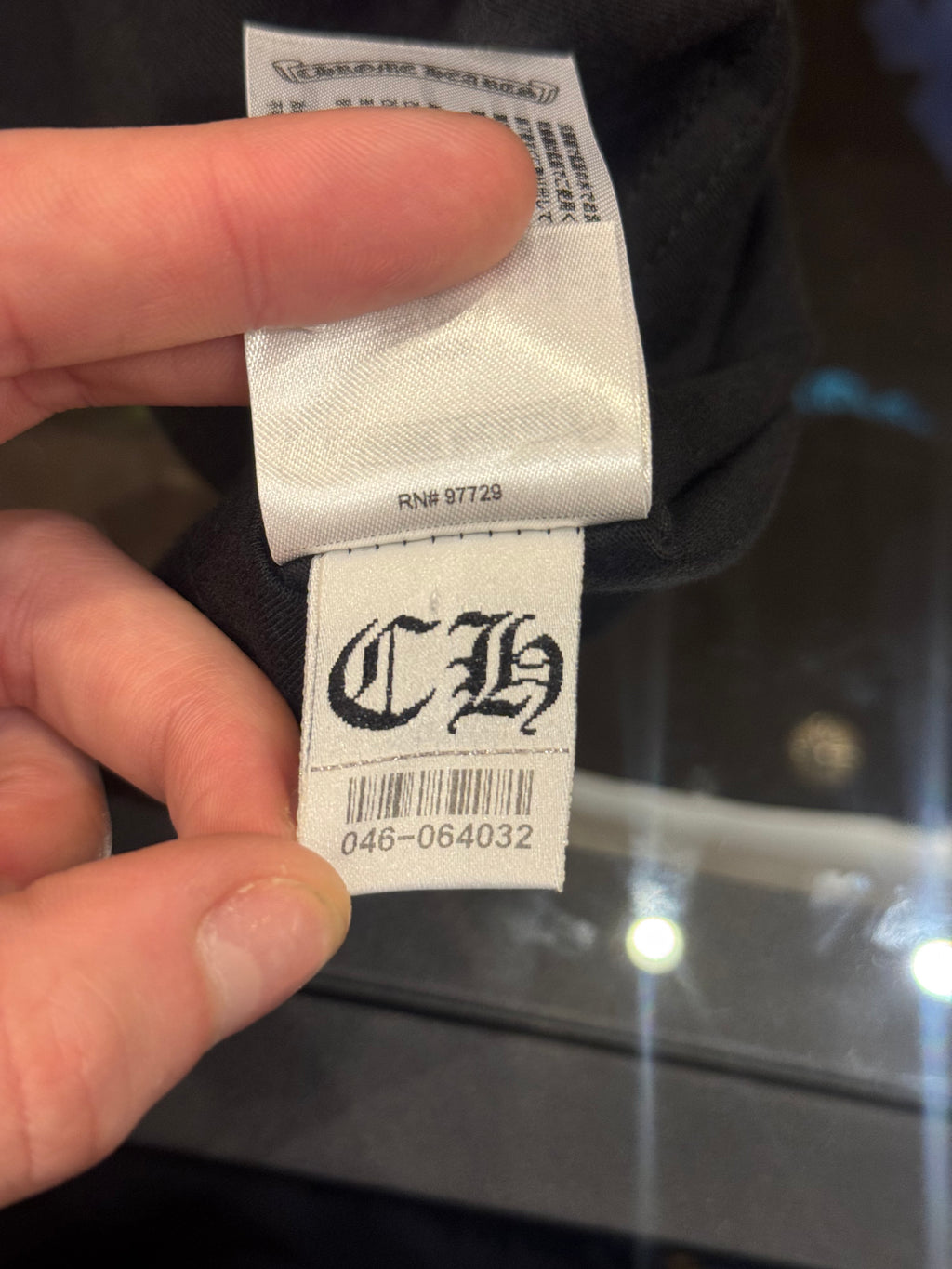 Chrome Hearts Neck Print Tee - Black