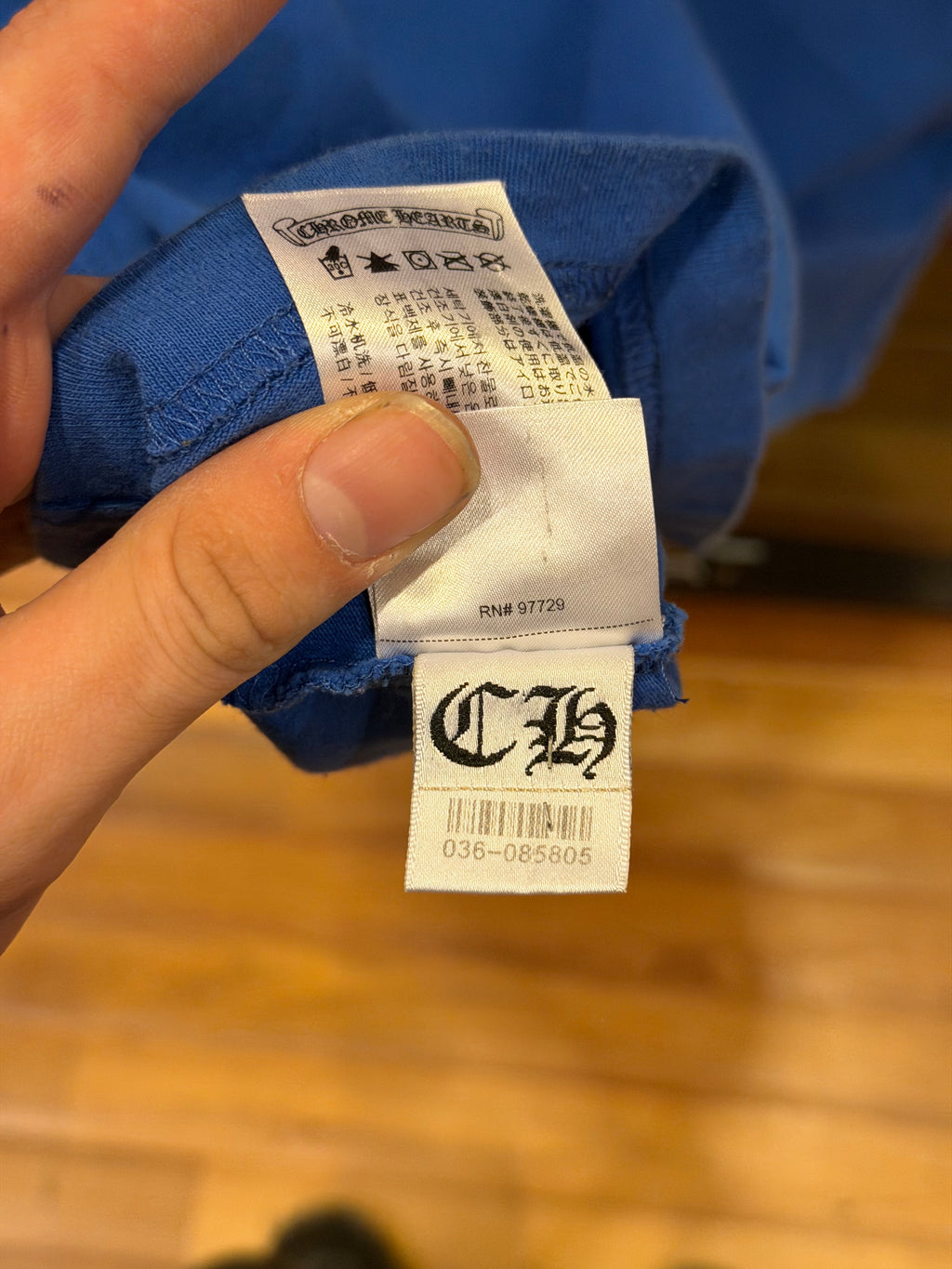 Chrome Hearts Scroll Tee - Blue