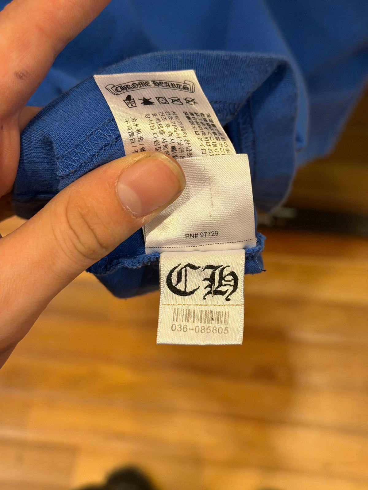 Chrome Hearts Scroll Tee - Blue