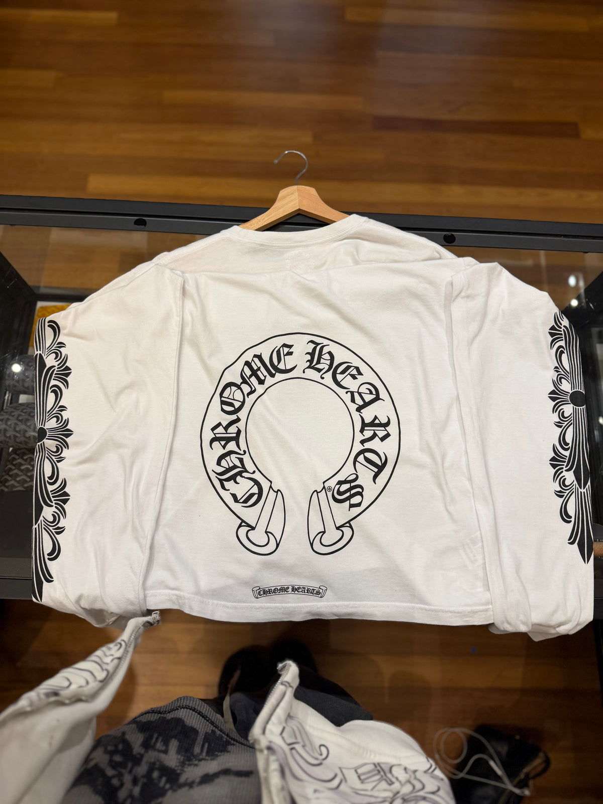 Chrome Hearts Floral Horseshoe Long Sleeve