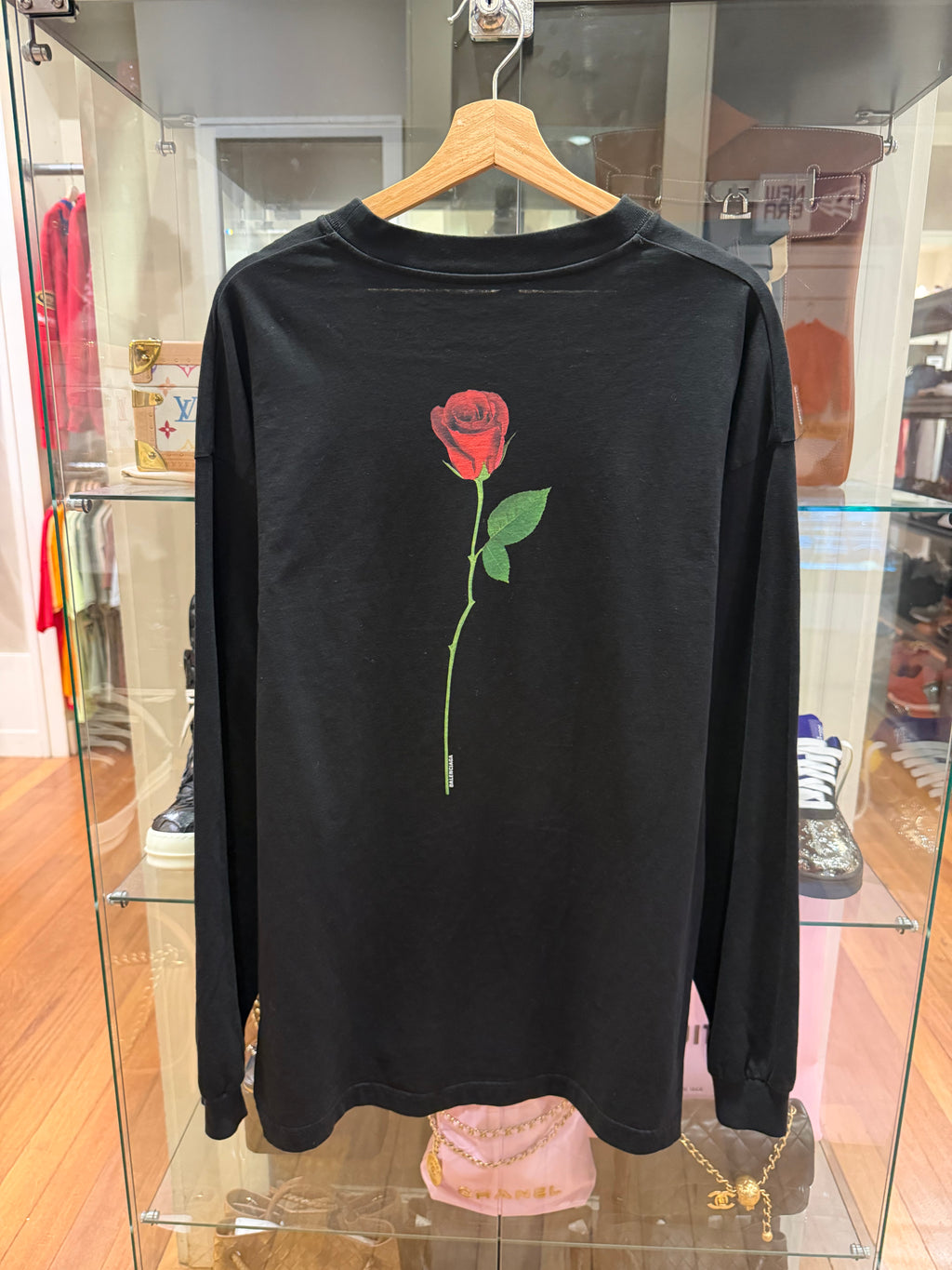 Balenciaga Rose LS Shirt - Black