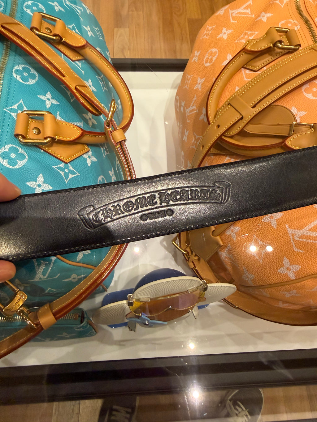 Chrome Hearts Dagger Buckle + Leather Belt Strap - Black
