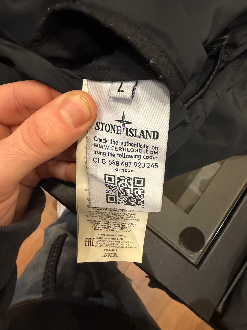 Stone Island Hooded Nylon Parka Jacket