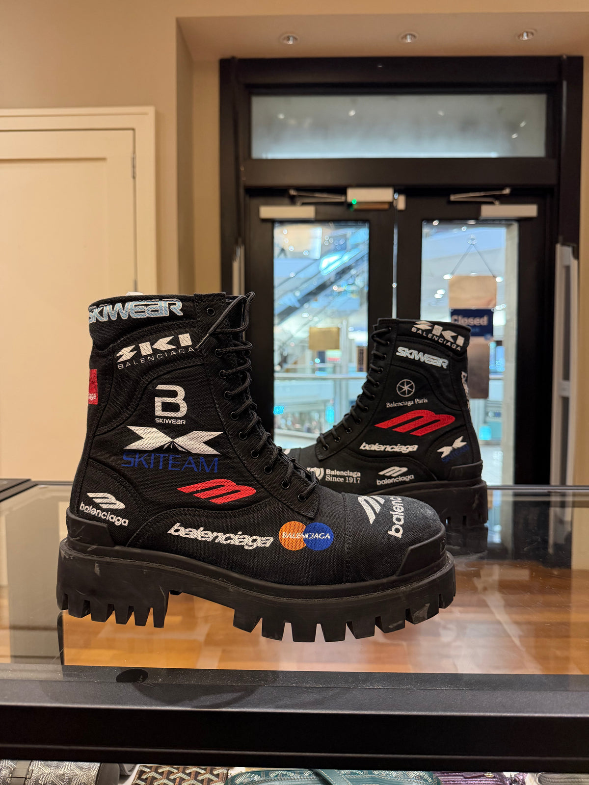 Balenciaga Combat Strike Boot - Worn-Out Allover Print