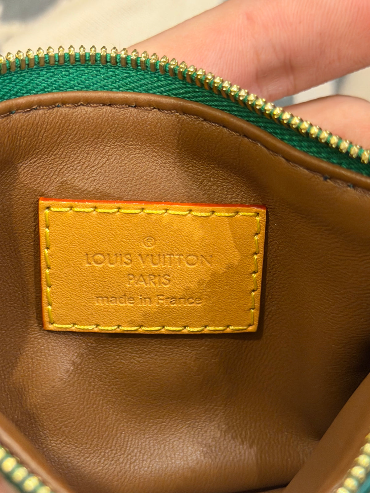 Louis Vuitton Calfskin Monogram Speedy 9 Bandouliére Pochette - Green