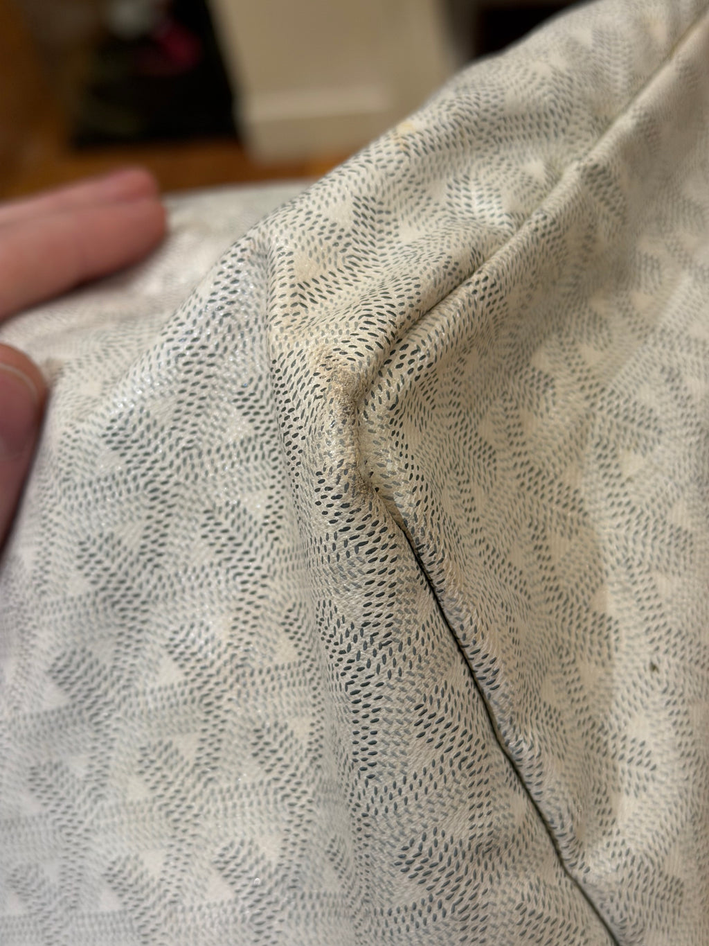 Goyard Saint Louis PM Tote Bag White