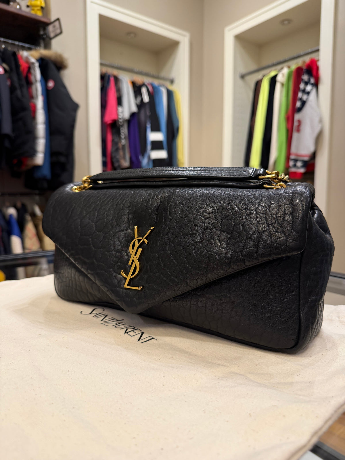 Saint Laurent Calypso Medium - Black