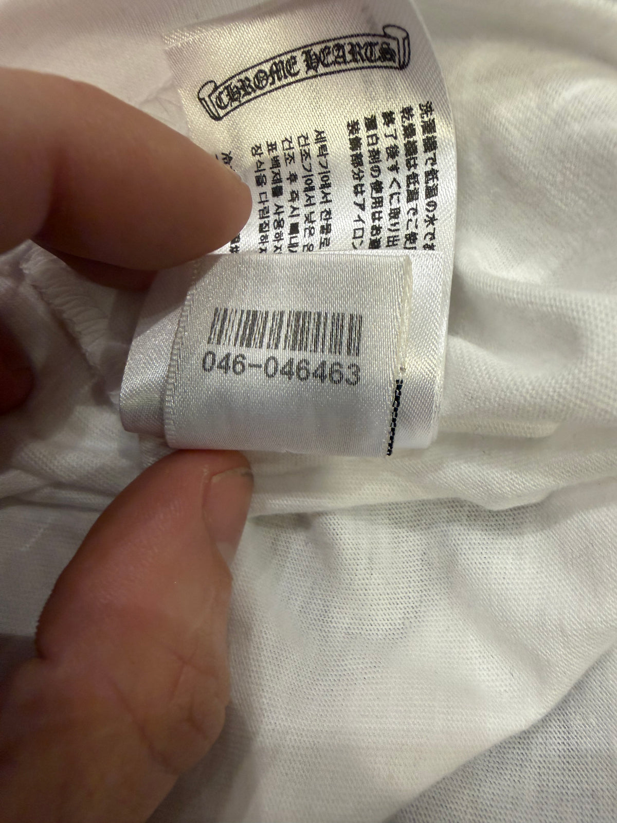 Chrome Hearts Script Logo Pocket Tee - White