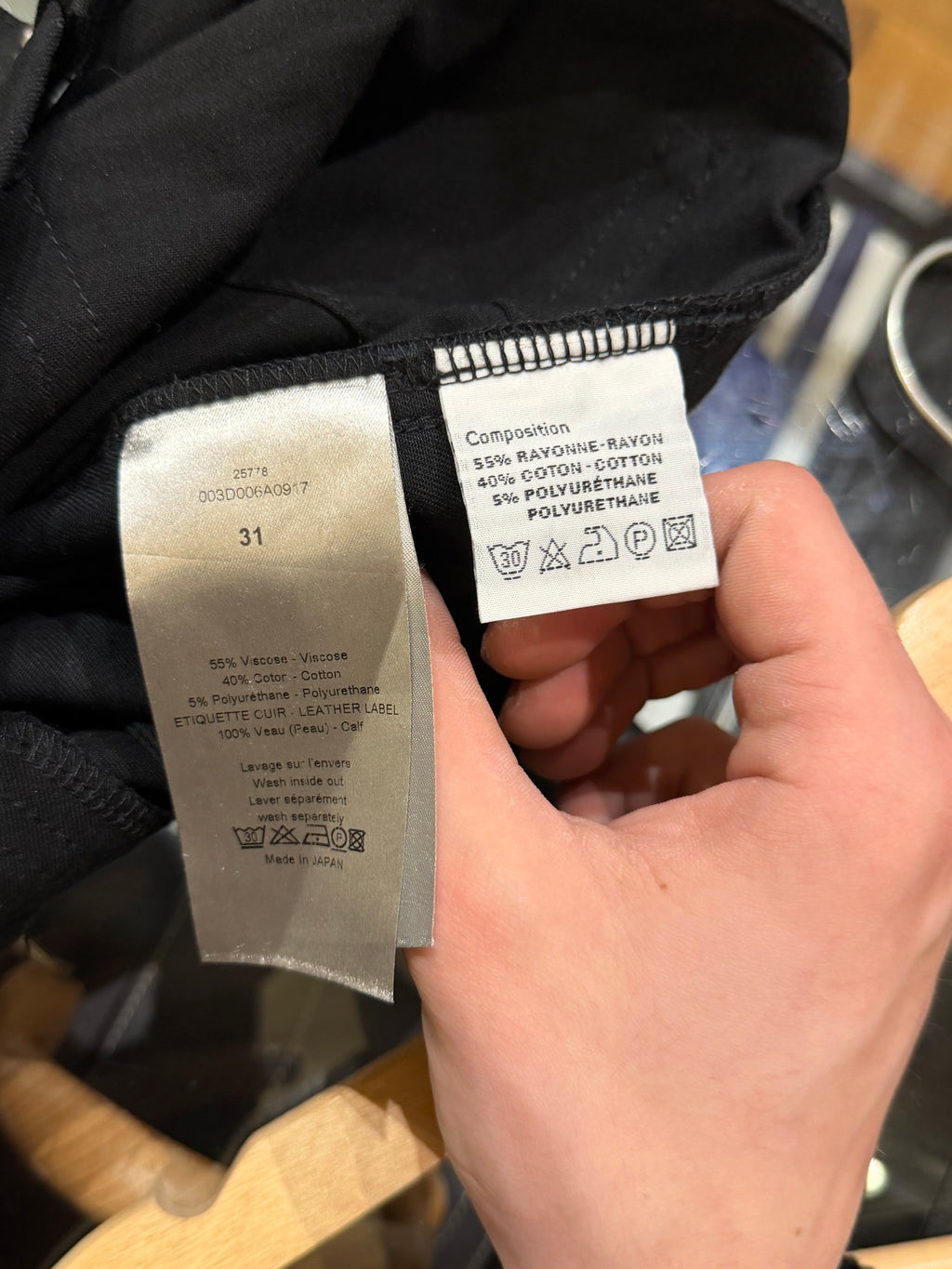 Dior Super Slender Denim Jean - Black