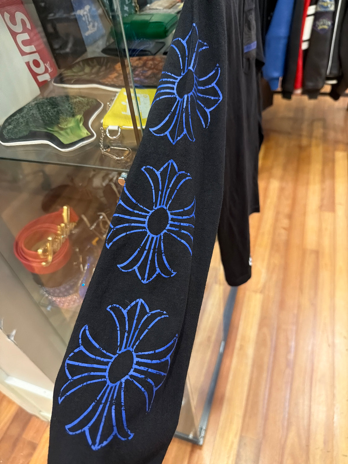 Chrome Hearts Horseshoe Maltice Cross LS Black/Blue