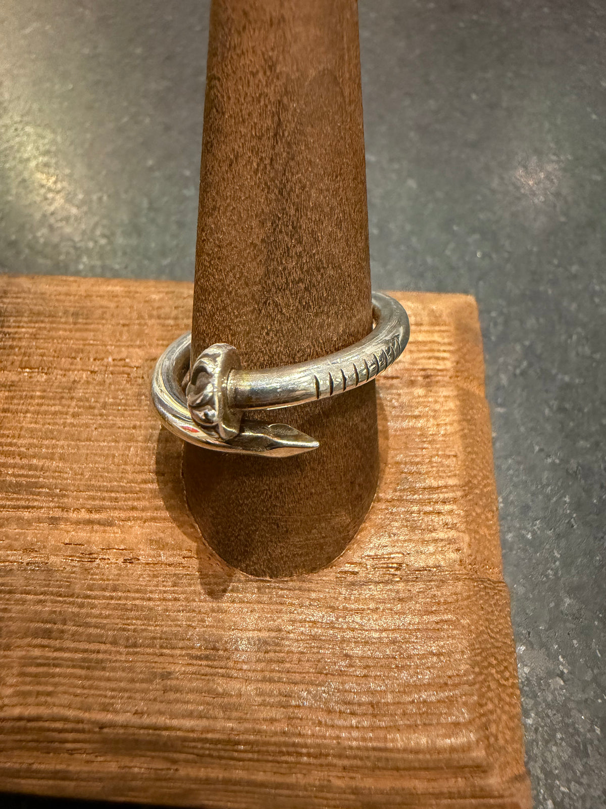 Chrome Hearts Nail Ring Silver - Size 10
