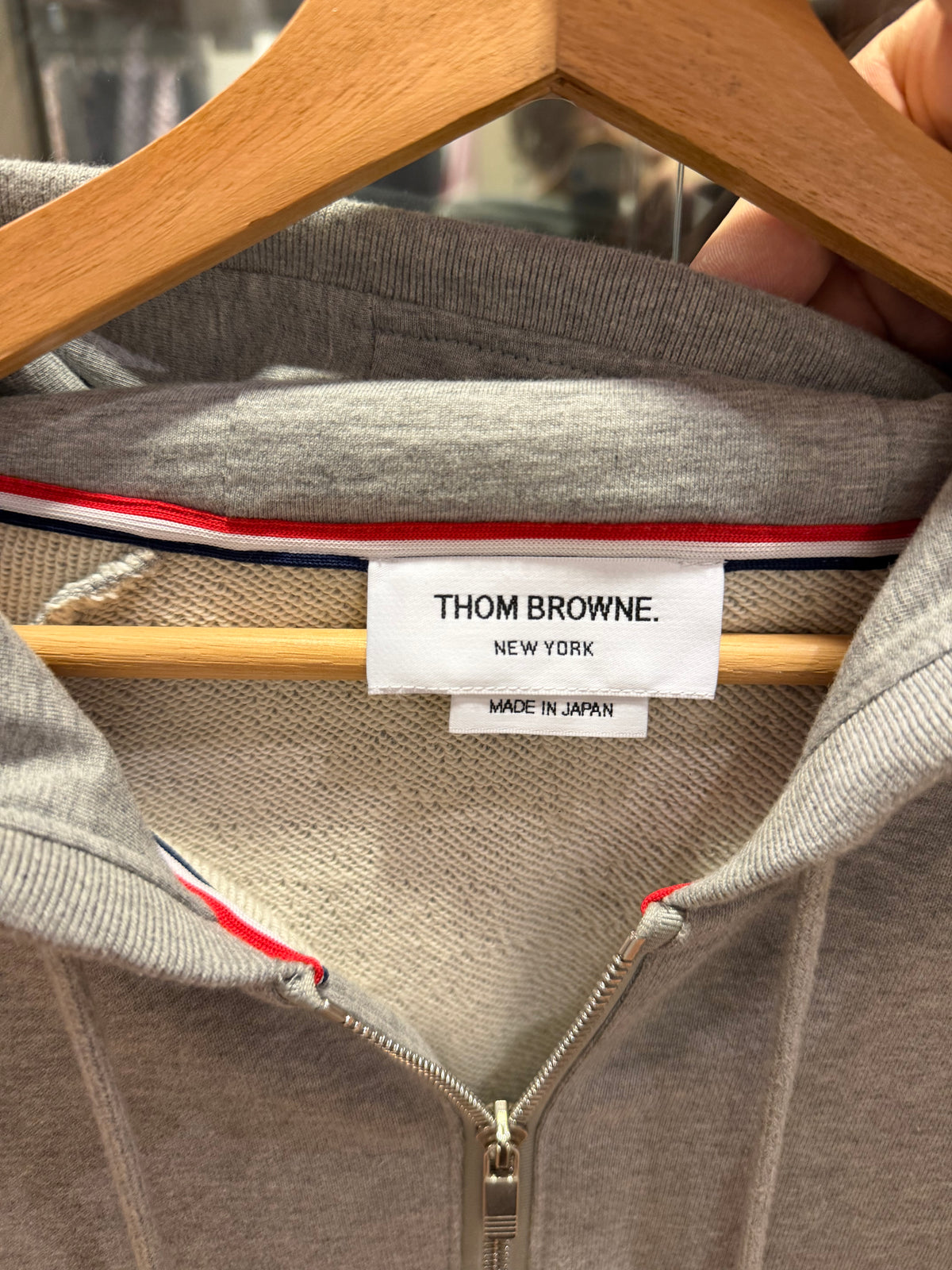 Thom Browne Zip Up - Grey