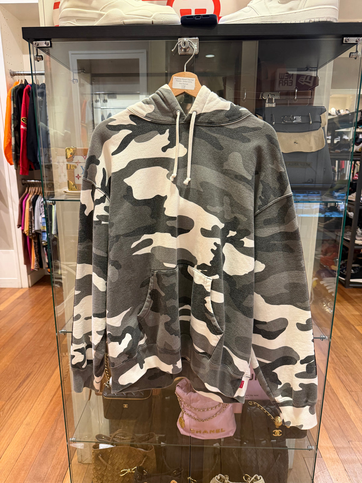Supreme Woven Patches Hoodie - Snow Camo