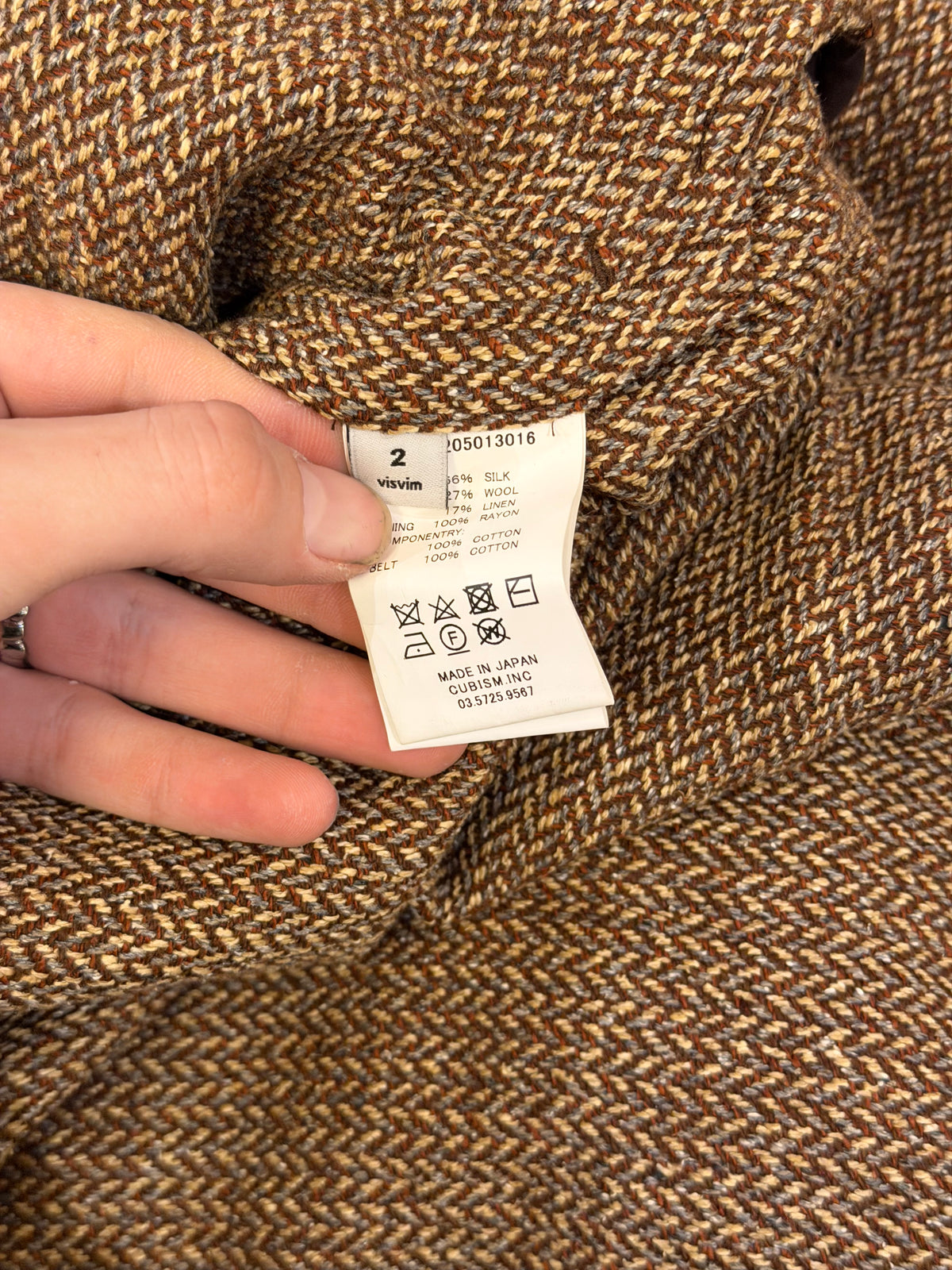 Visvim AW17 Herringbone Yukata Coat