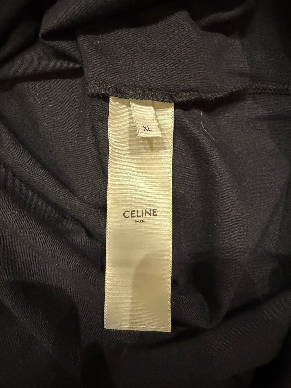 Celine Loose Checkered Logo Tee