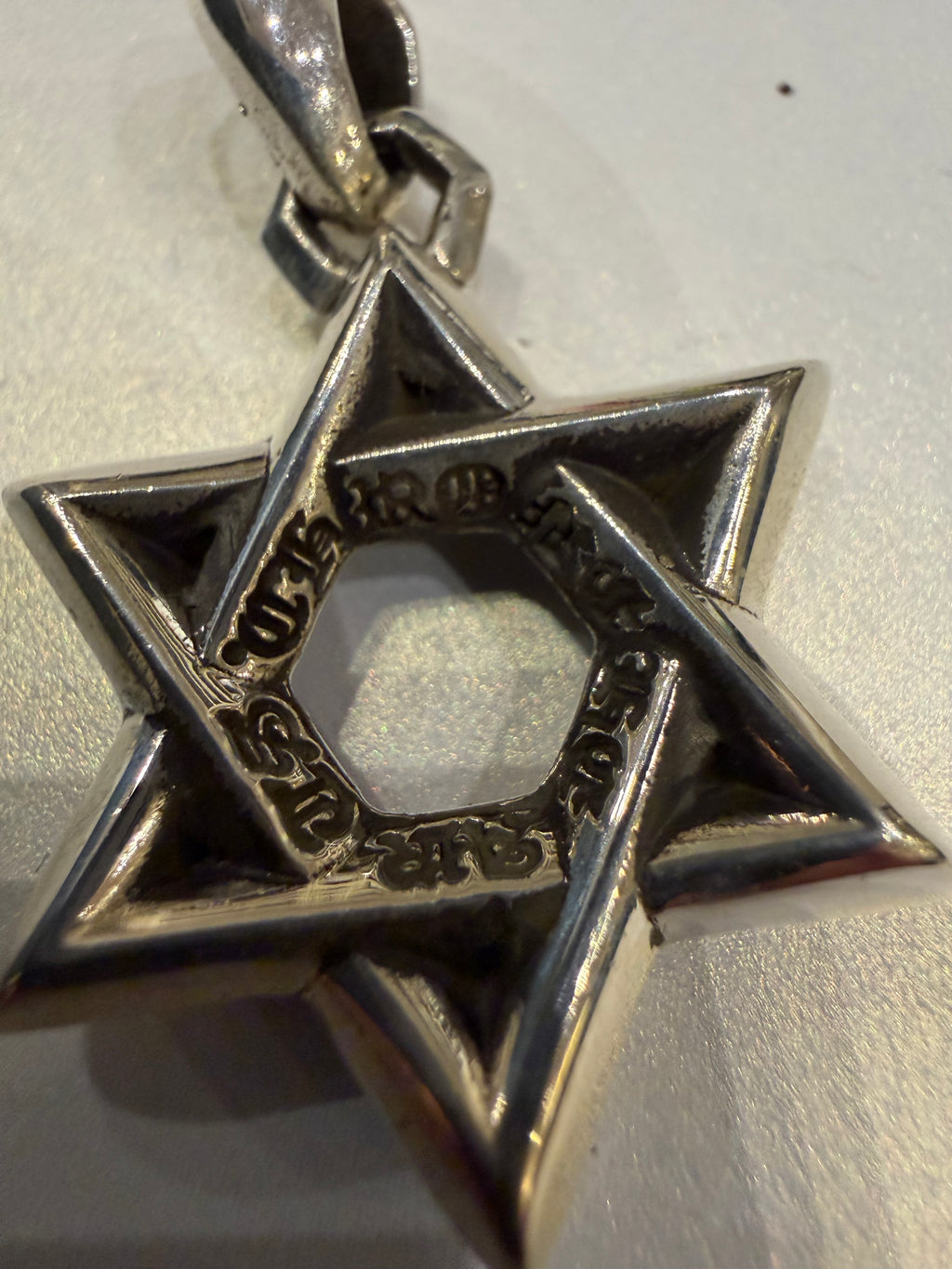 Chrome Hearts Star Of David Pendant - Silver