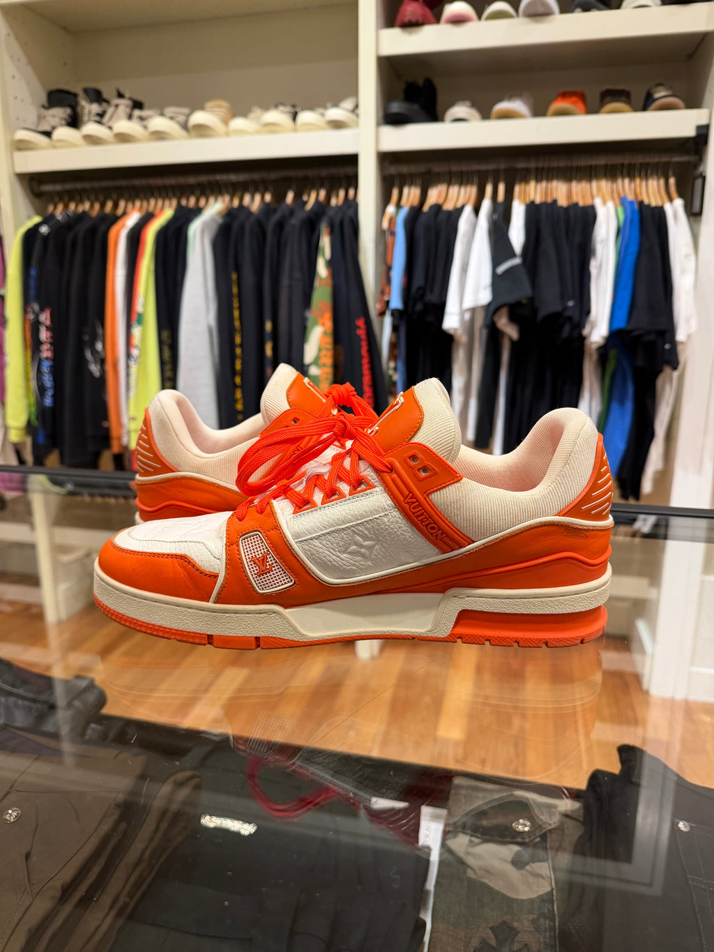 Louis Vuitton Trainer - White / Orange