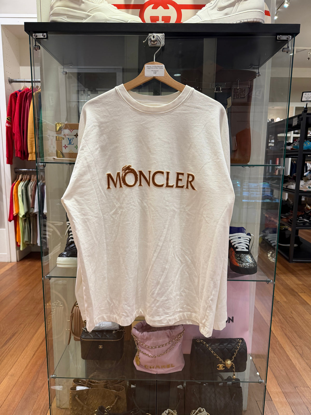 Moncler 'Chinese New Year' Logo Print LS Shirt - White