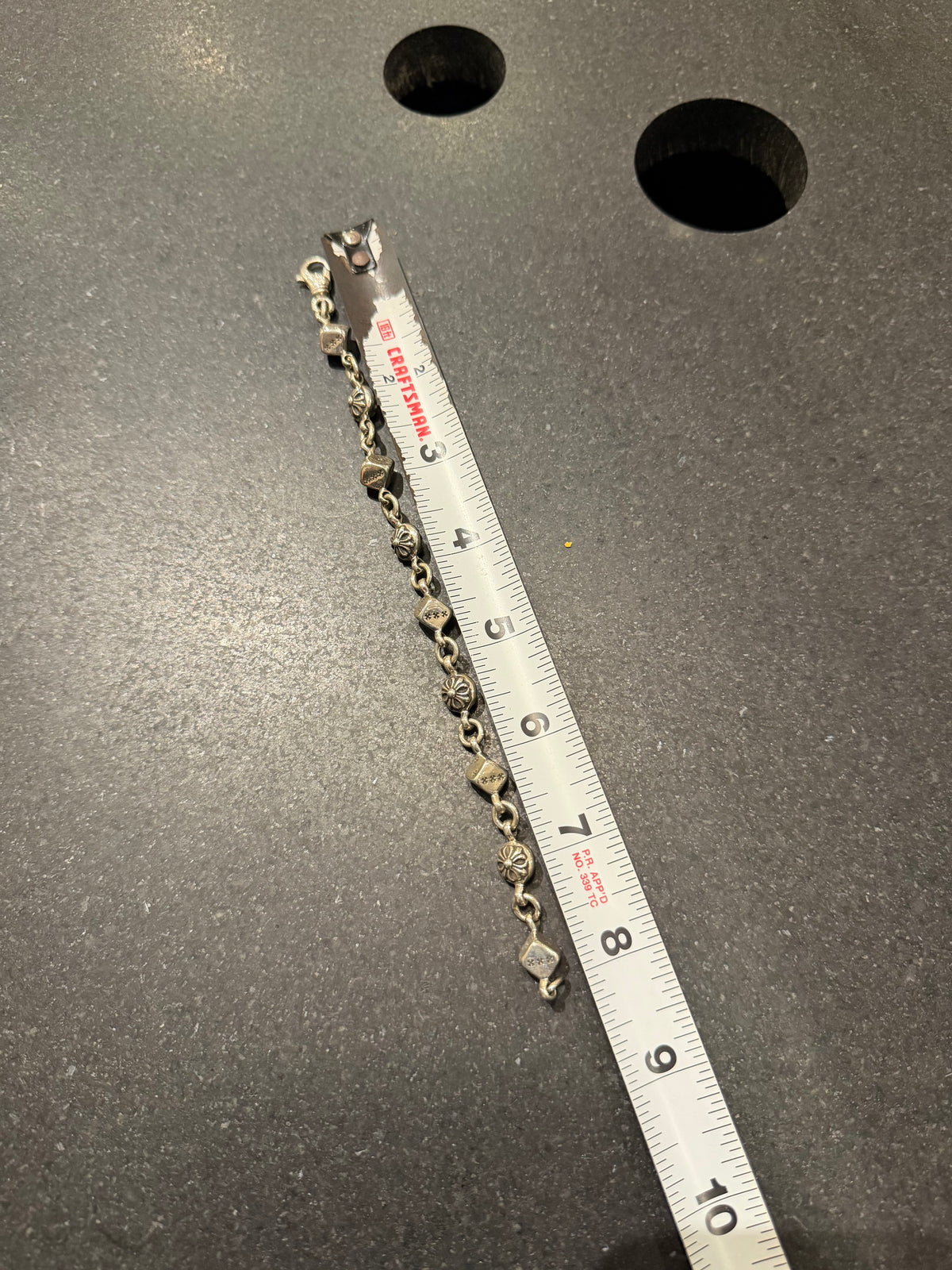 Chrome Hearts ‘Dice’ Bracelet - Silver