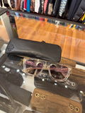 Chrome Hearts Charismadick Crystal Glasses - Clear Frames w Purple Tint