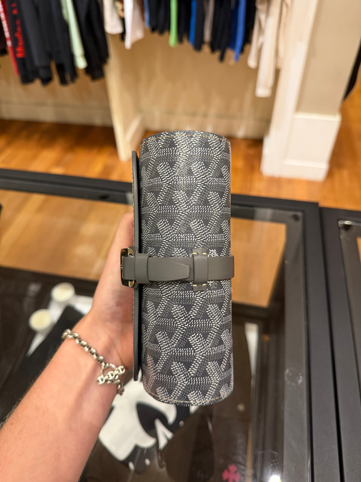 Goyard Montre De Voyage Grey Double Watch Case