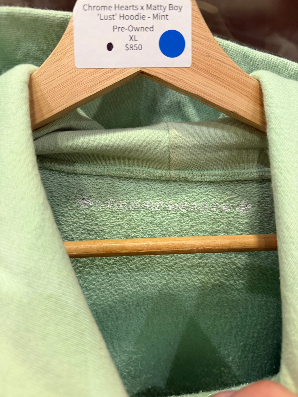 Chrome Hearts x Matty Boy ‘Lust’ Hoodie - Mint