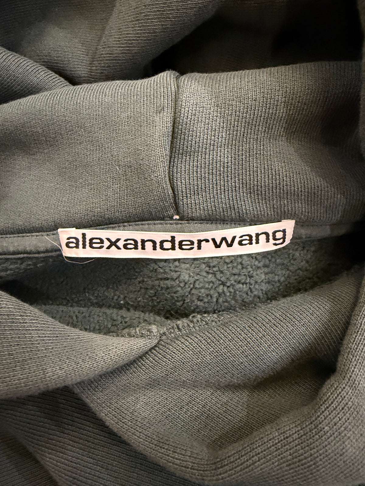 Alexander Wang Oversized Cropped Hoodie - Green