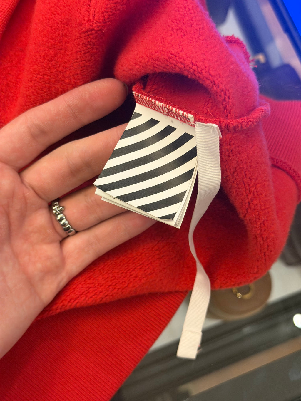 Off-White Airport Tape Diag Hoodie