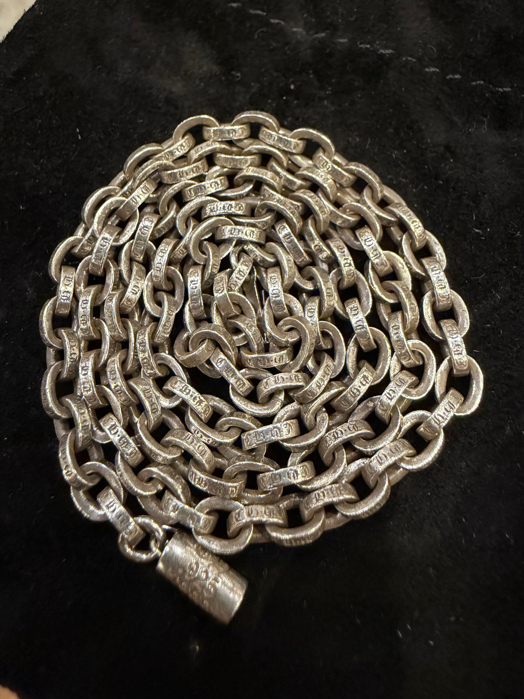 Chrome Hearts Paperchain Necklace 20” - Silver