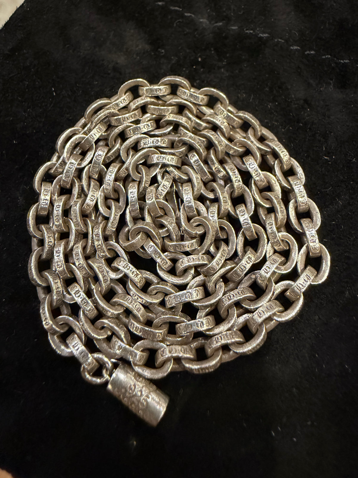 Chrome Hearts Paperchain Necklace 20” - Silver