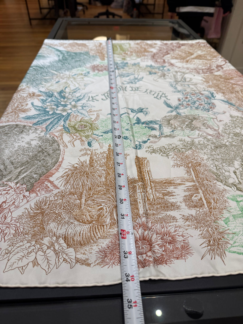 Hermes Le Jardin de Leila Cashmere Shawl