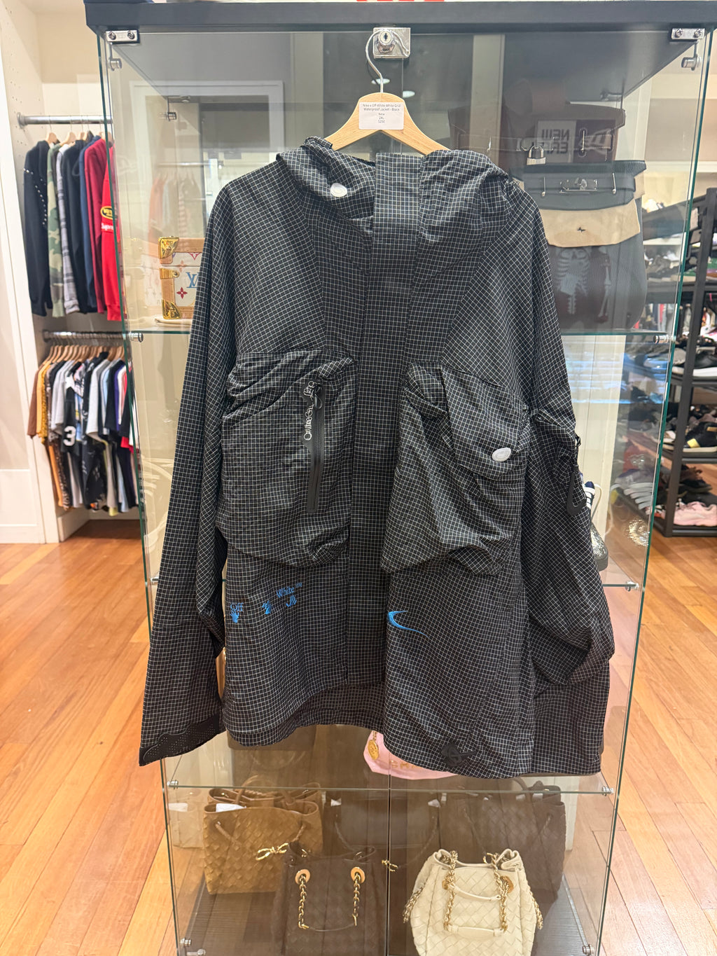 Nike x Off-White White Grid Waterproof Jacket - Black